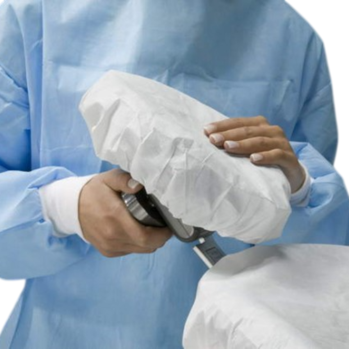 Runder, saugfähiger Kopfstützenbezug mit Gummizug, Ø 28 cm, grün