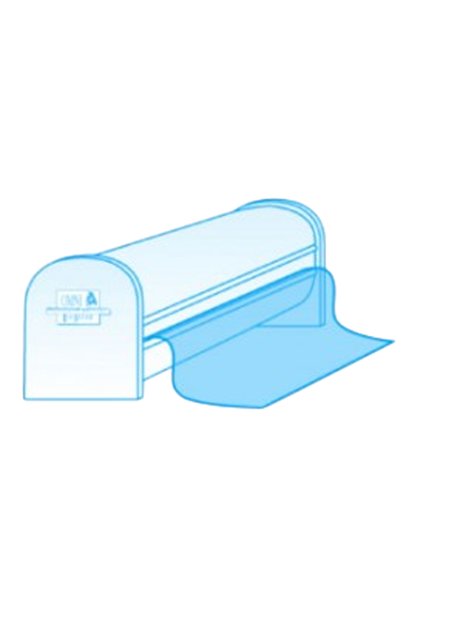 Anticross-Schutzfolie zur Vermeidung von Kreuzkontamination 20 cm x 100 m - Nachfüllpack für Ref. 30.U0013