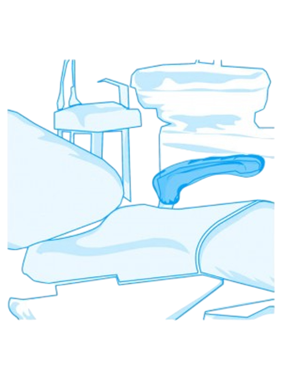 Schlauchförmiger Armlehnenüberzug mit Gummiband, grün